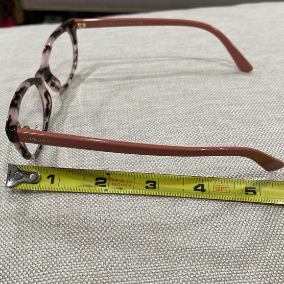 PRADA eye 👁️ glasses 👓 brown pink made in Italy VPR 13 V 51 17 ROJ 101 140 - Picture 8 of 16